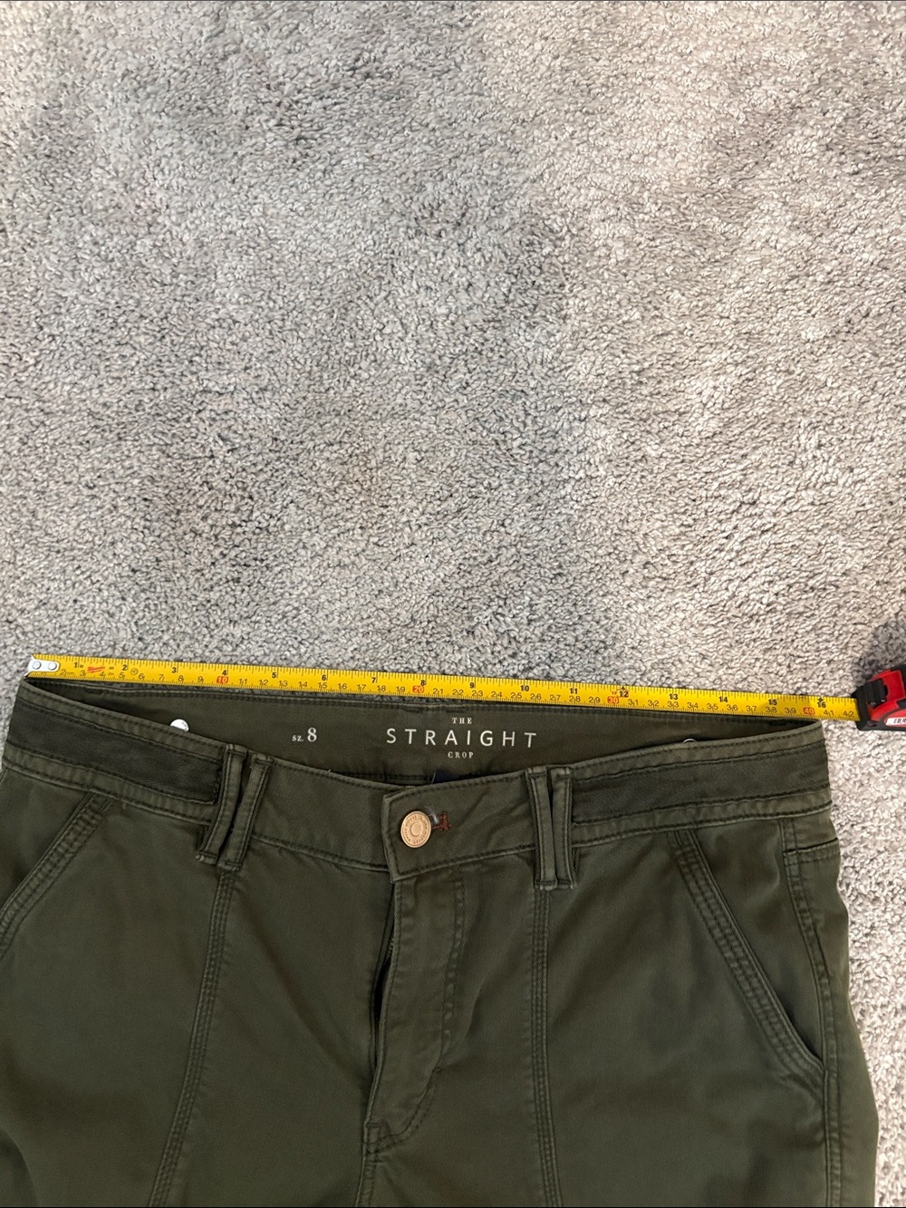 White House Black Market Olive Green Straight Leg Pants - Picture 11 of 11